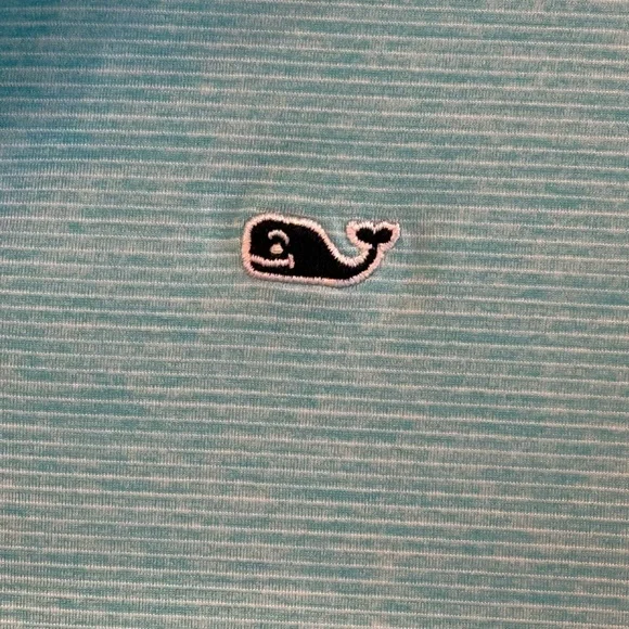 Vineyard Vines On-The-Go Sankaty Polo Youth XL Teal Performance - Picture 2 of 5